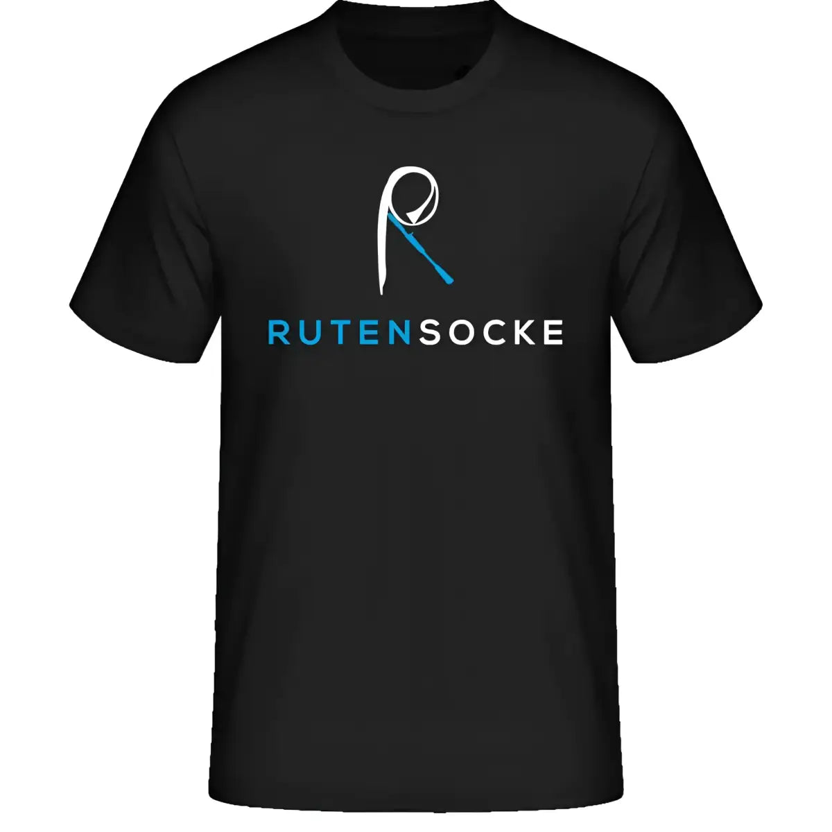 Organic T-Shirt Schwarz optional mit Zielfisch (Ausverkauf Restbestand) - M / Schwarz