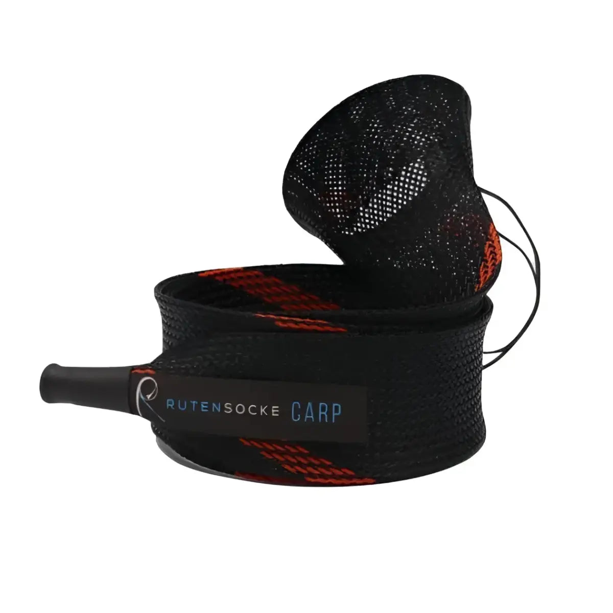 Rutensocke Carp XL 2-Teiler (135cmx45mm Rutenschutz für 2-tlg. Ruten bis 390cm) - Schwarz-Orange