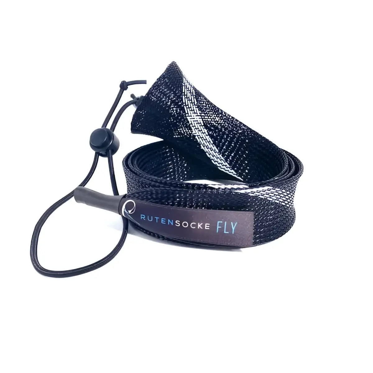 Rutensocke Fly M 2-Teiler (110cmx32mm Rutenschutz für 2(4)-tlg. Ruten bis 2,74m 9ft.) - Schwarz-Weiss