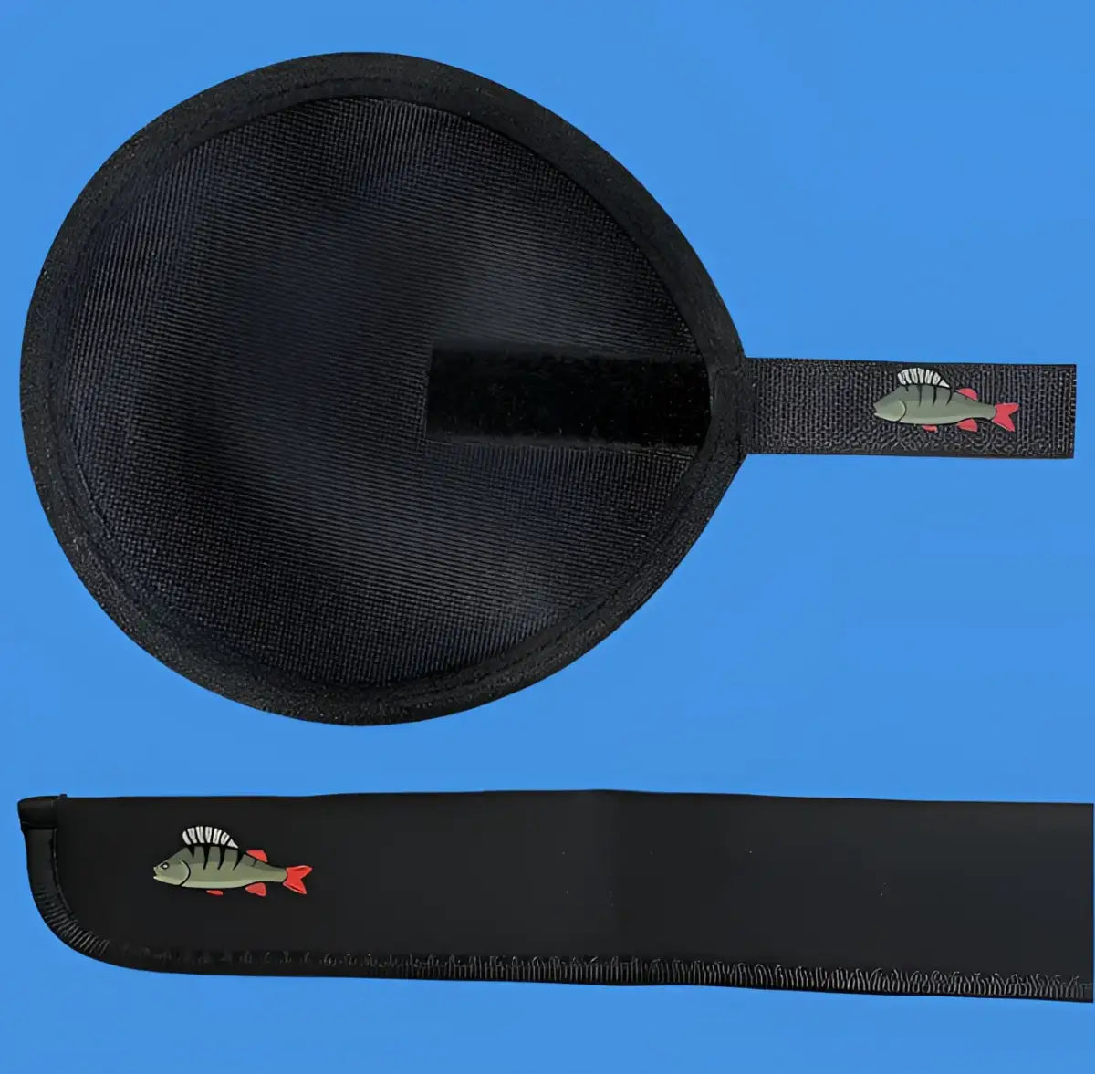 Ködersocke optional mit Zielfisch (18cm x 17cm in schwarz oder rot)