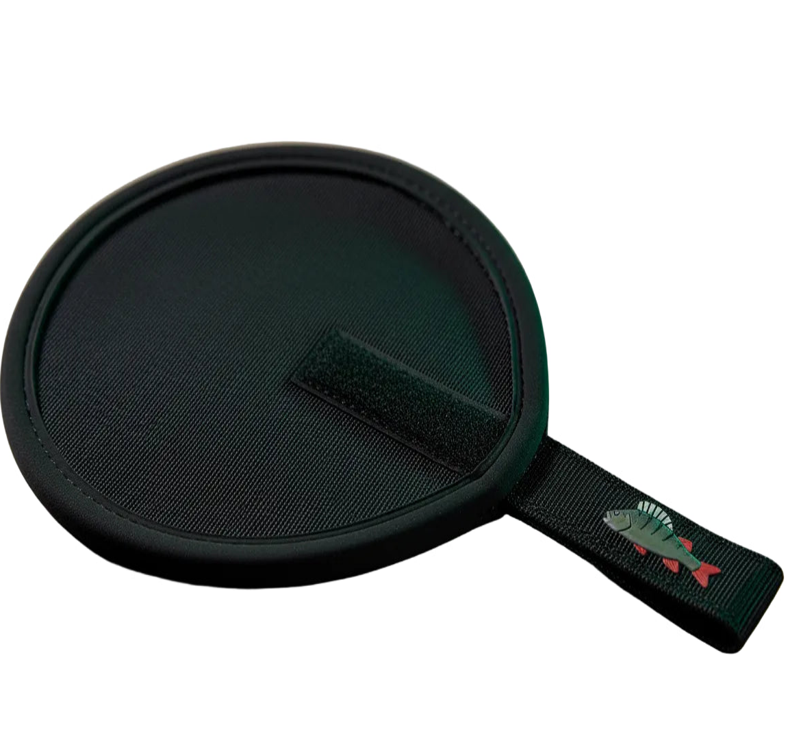 Ködersocke optional mit Zielfisch (18cm x 17cm in schwarz oder rot) - Schwarz