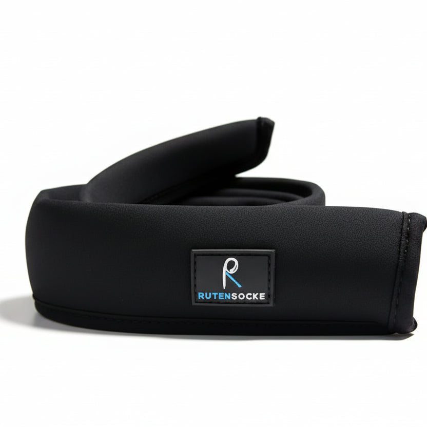 Rutensocke NEO Cast L 1-Teiler (180cm lang Premium Neopren Rutenschutz für Ruten bis 230cm) - Schwarz