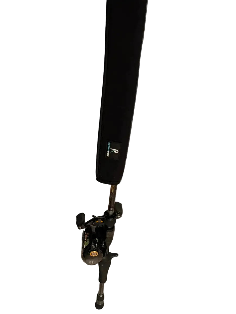 Rutensocke NEO CAST MS 1-Teiler Schmale Version (160cm lang Premium Neopren Rutenschutz für Ruten bis 210cm) - Schwarz