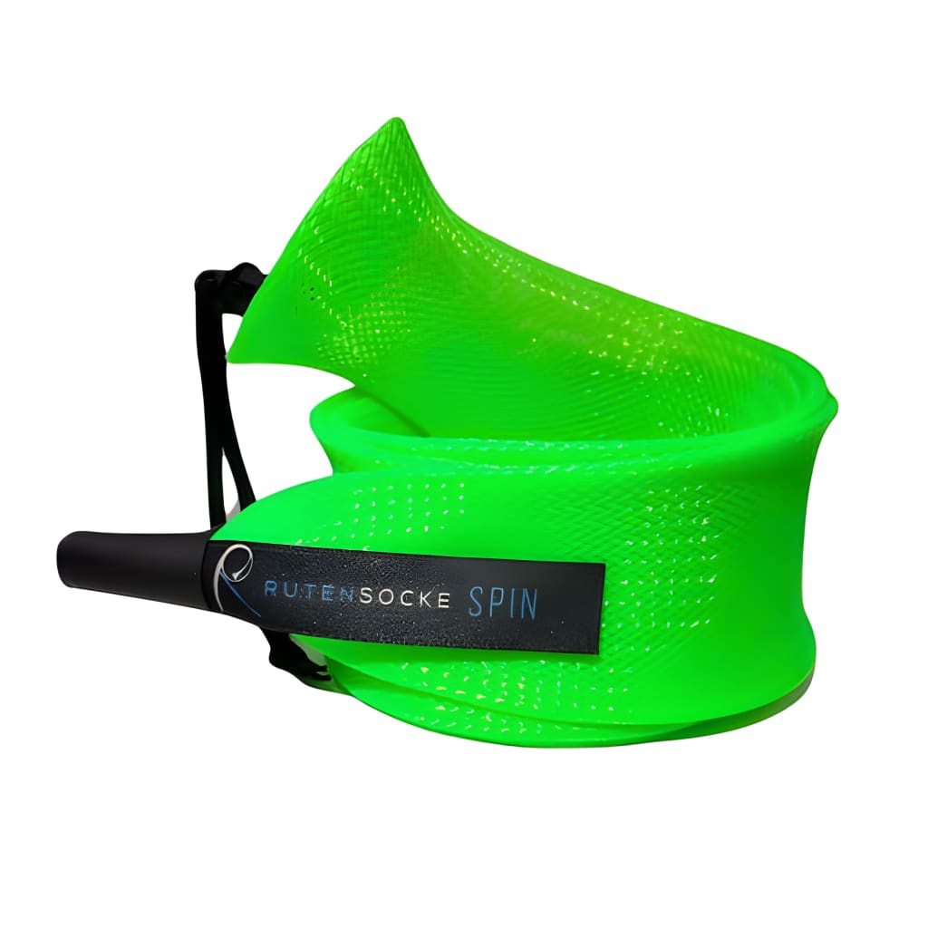 Rutensocke Spin L 2-Teiler (90cmx45mm Rutenschutz für 2-tlg. Ruten bis 270cm) - Neon-Gruen