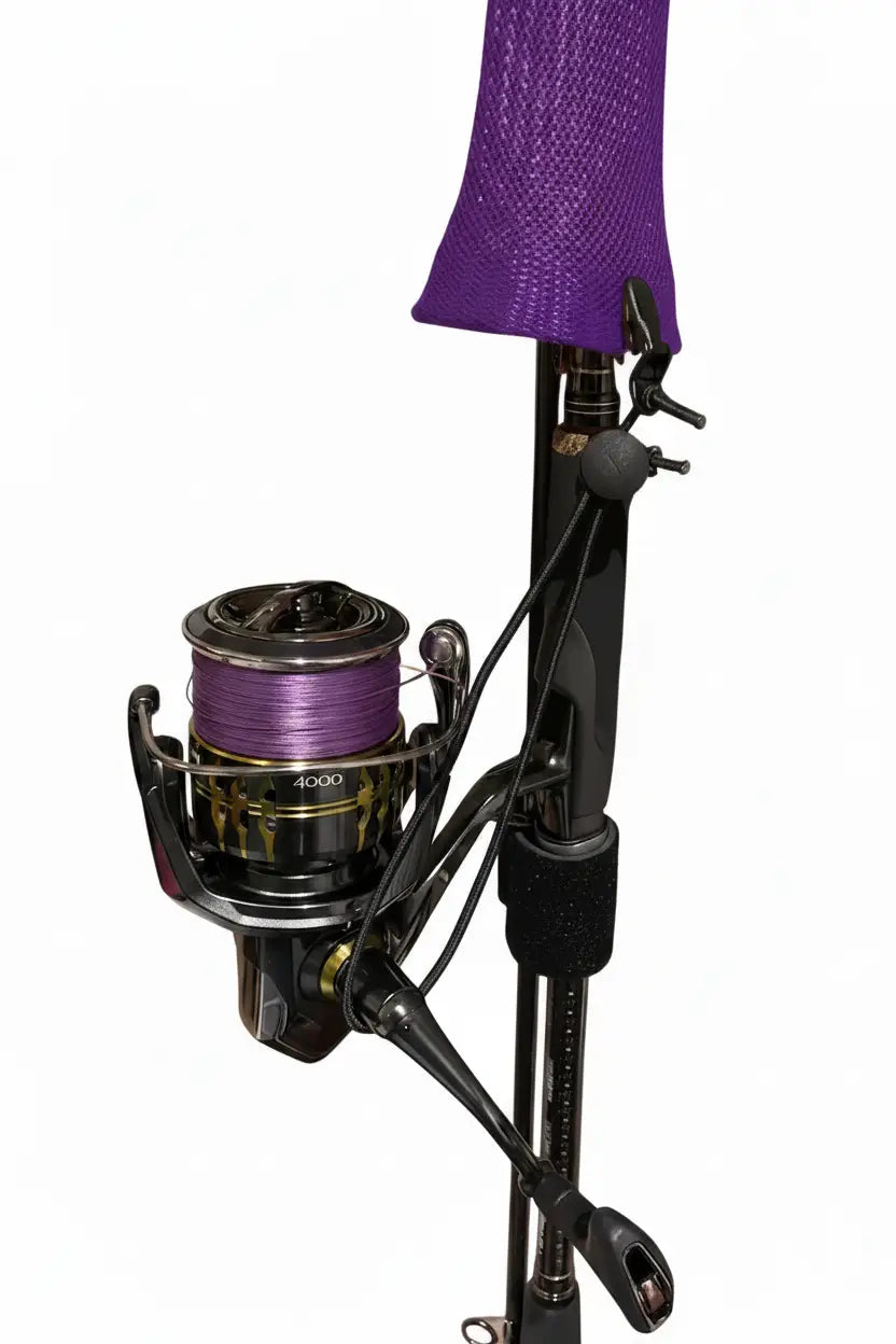 Add some color to your tackle! Our rod socks now NEW in Orange & Violet