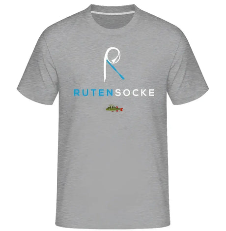 Organic T-Shirt Grau optional mit Zielfisch (Ausverkauf Restbestand)