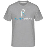 Organic T-Shirt Grau optional mit Zielfisch (Ausverkauf Restbestand) - M / Grau