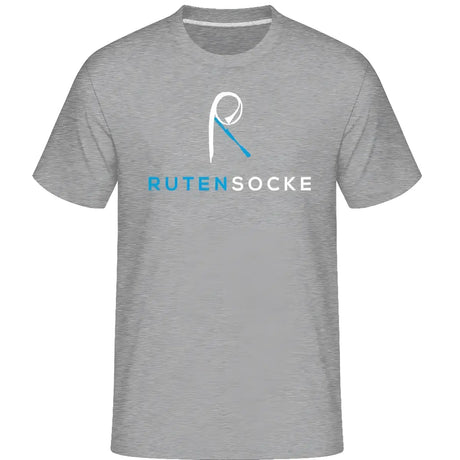 Organic T-Shirt Grau optional mit Zielfisch (Ausverkauf Restbestand) - M / Grau