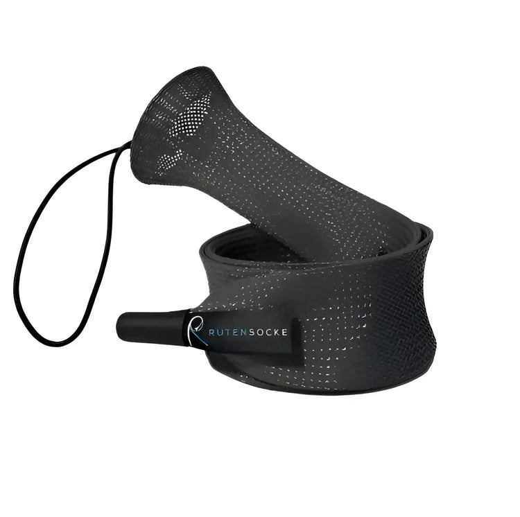 Rutensocke Allround L 3-Teiler (90cmx45mm Rutenschutz für 3-tlg. Ruten bis 420cm) - Grau