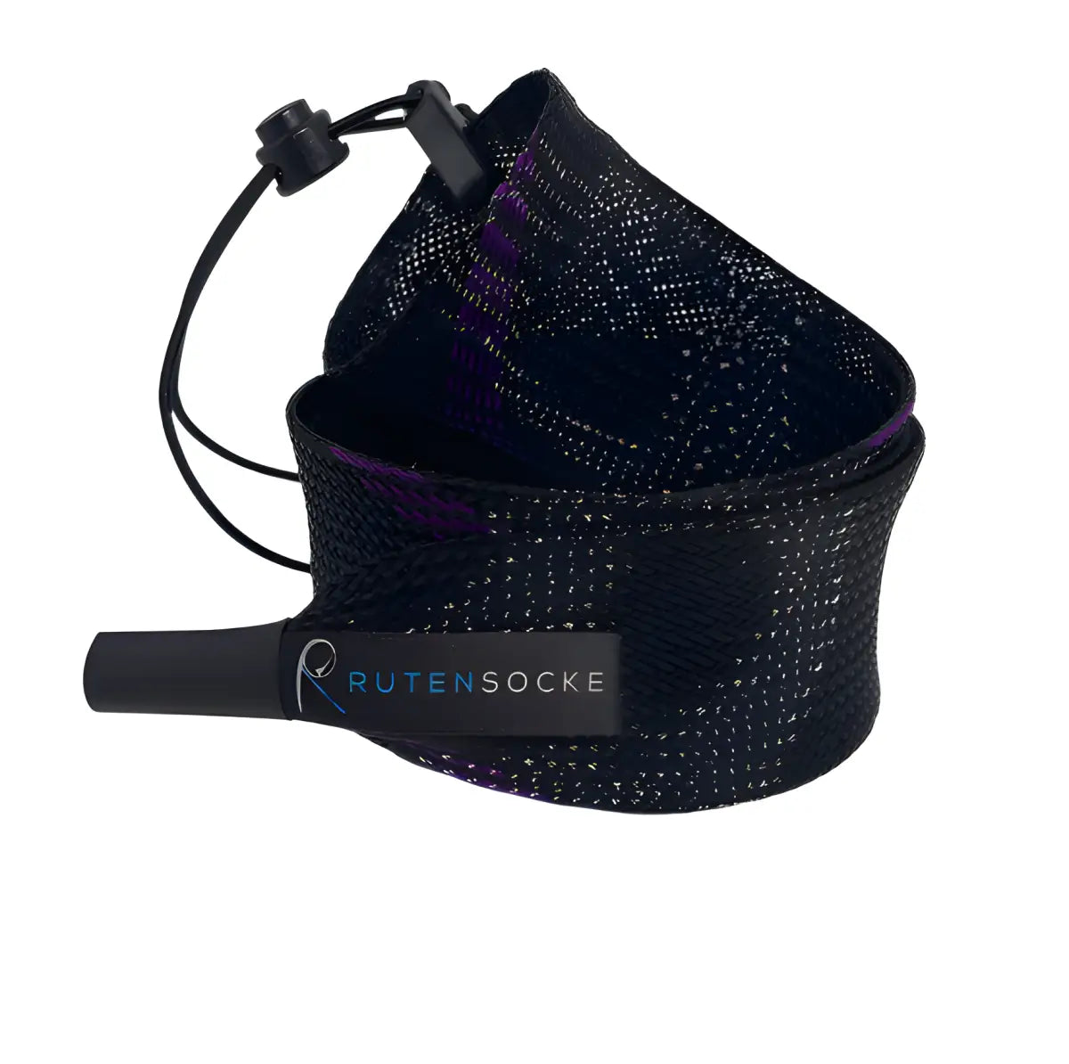 Rutensocke Allround S 3-Teiler (70cmx45mm Rutenschutz für 3-tlg. Ruten bis 360cm) - Schwarz-Violett