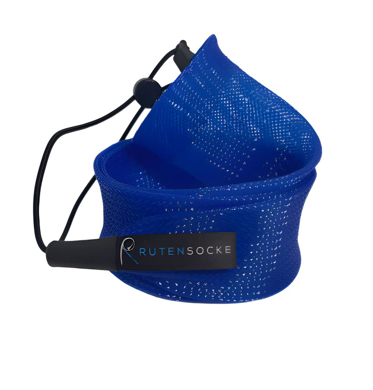 Rutensocke Allround S 3-Teiler (70cmx45mm Rutenschutz für 3-tlg. Ruten bis 360cm) - Blau
