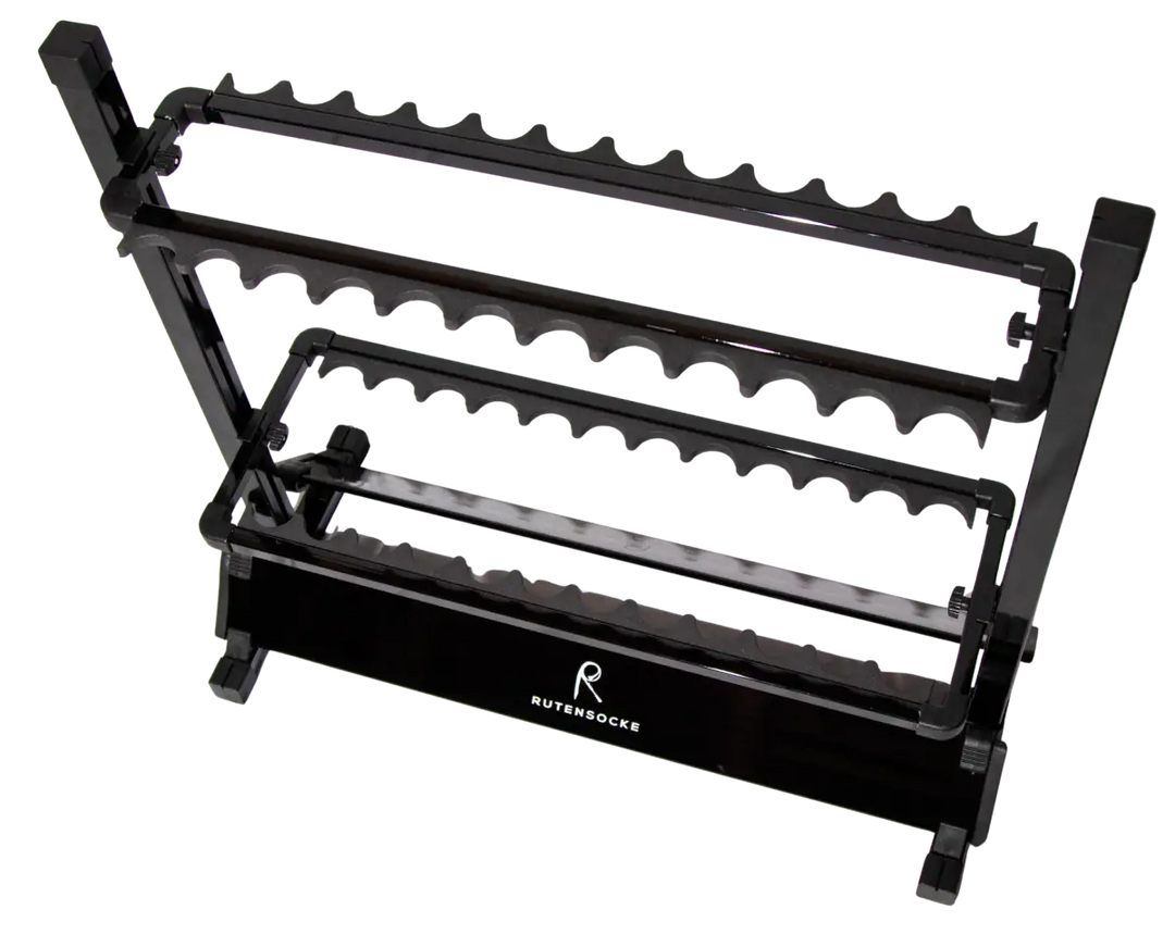 Rutensocke Rutenständer aus Aluminium-Legierung (schwarz) - 24 Slots