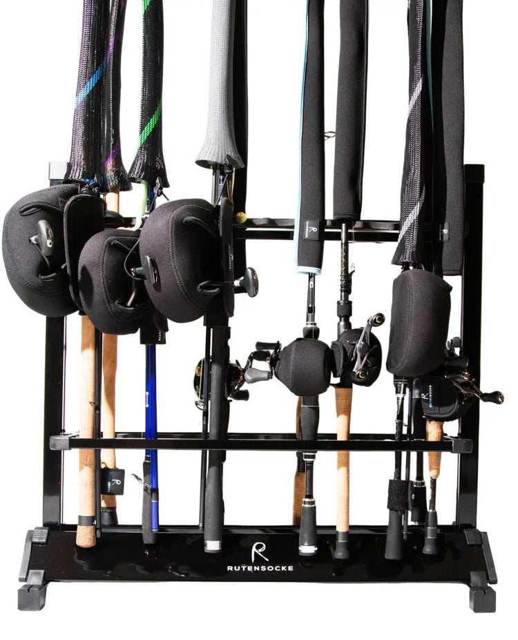 Rutensocke Rutenständer aus Aluminium-Legierung (schwarz)