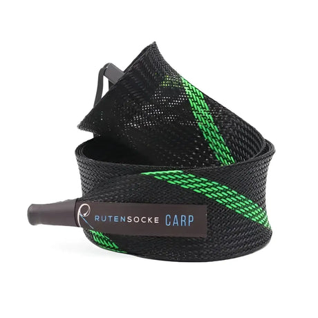 Rutensocke Carp L 2-Teiler (120cmx45mm Rutenschutz für 2-tlg. Ruten bis 3,60m) - Schwarz-Gruen