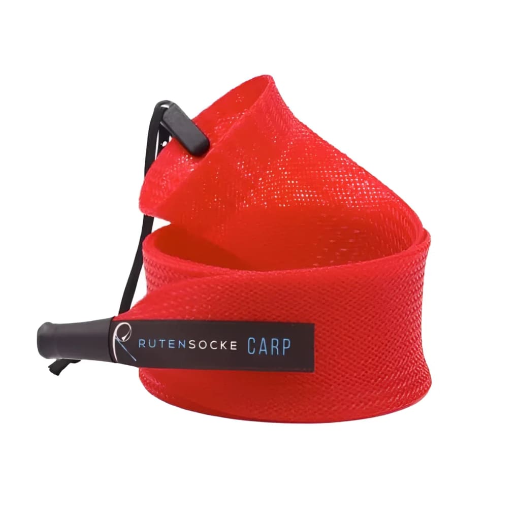 Rutensocke Carp XL 2-Teiler (135cmx45mm Rutenschutz für 2-tlg. Ruten bis 390cm) - Rot
