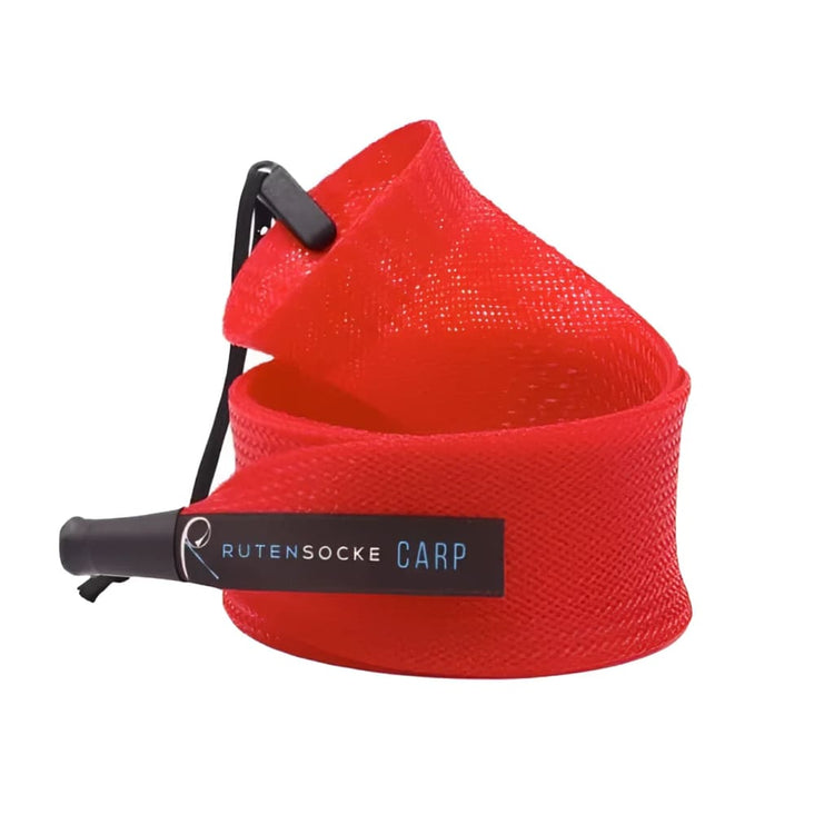 Rutensocke Carp XL 2-Teiler (135cmx45mm Rutenschutz für 2-tlg. Ruten bis 390cm) - Rot