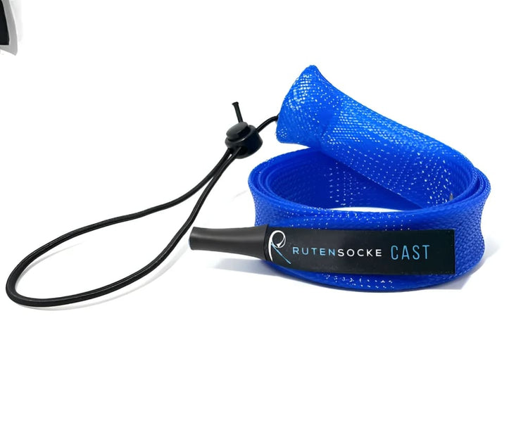 Rutensocke Cast L (180cmx32mm Rutenschutz für 1-tlg. Ruten bis 2,20m) - Blau