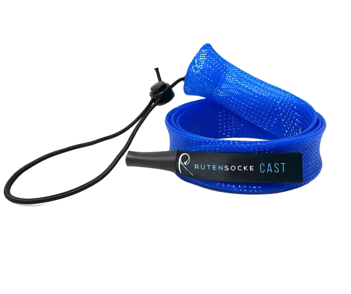 Rutensocke Cast L (180cmx32mm Rutenschutz für 1-tlg. Ruten bis 2,20m) - Blau