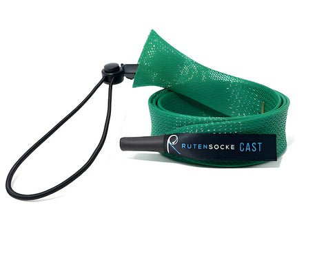 Rutensocke Cast L (180cmx32mm Rutenschutz für 1-tlg. Ruten bis 2,20m) - Grün