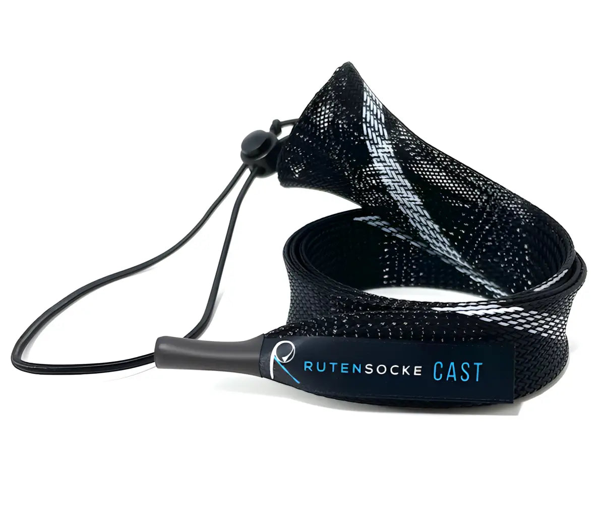 Rutensocke Cast L (180cmx32mm Rutenschutz für 1-tlg. Ruten bis 2,20m) - Schwarz-Weiss