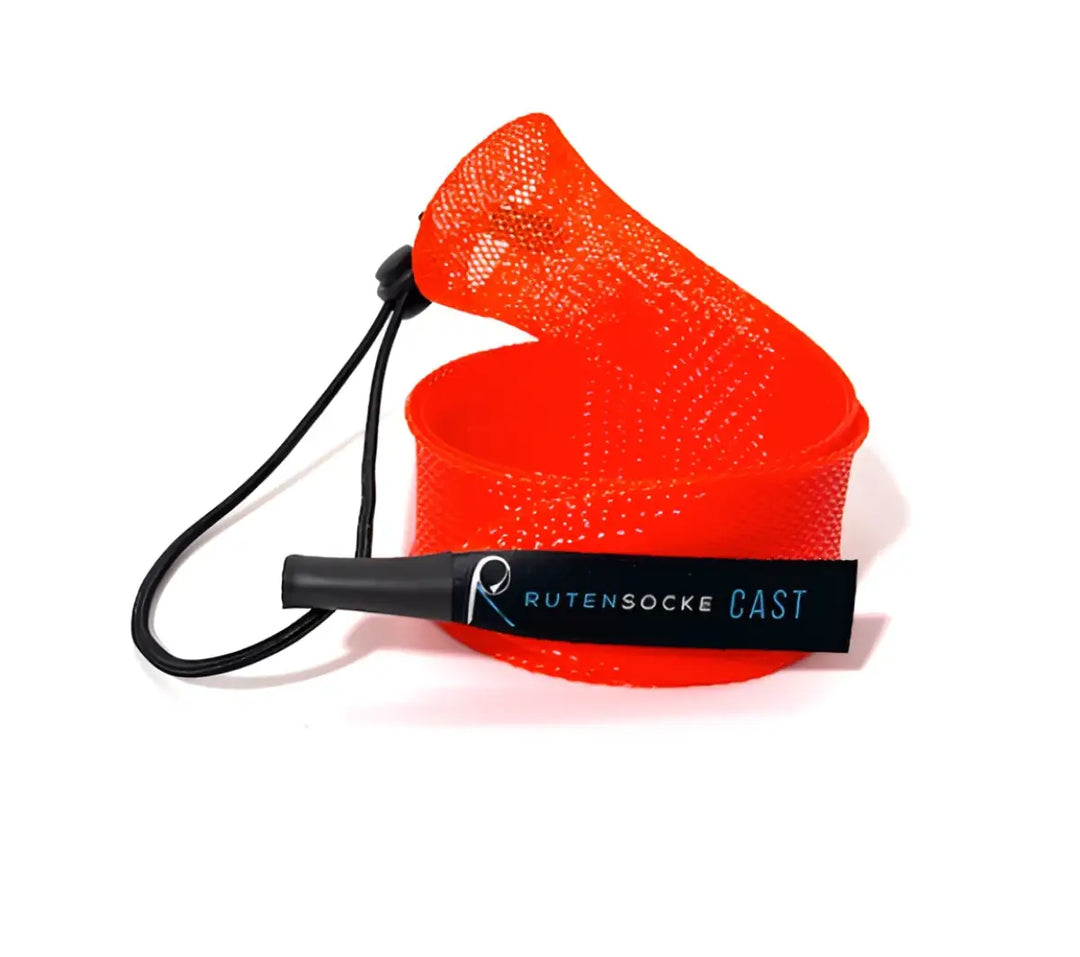 Rutensocke Cast L 2-Teiler (75cmx38mm Rutenschutz für 2-tlg. Ruten bis 2,3m) - Orange