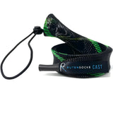 Rutensocke Cast M (160cmx32mm Rutenschutz für 1-tlg. Ruten bis 2m) - Schwarz-Gruen