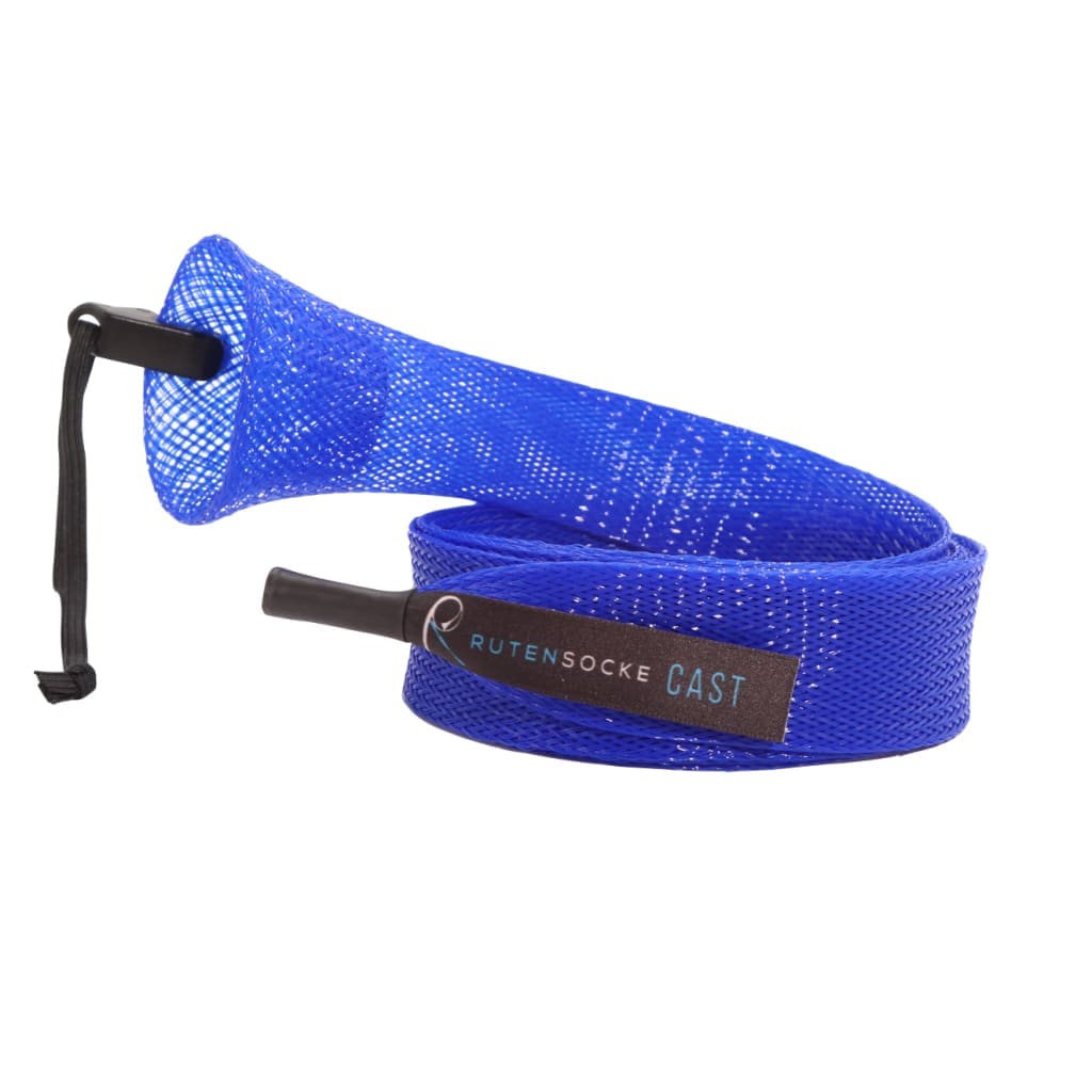 Rutensocke Cast S (140cmx32mm Rutenschutz für Ruten bis 1,8m) - Blau