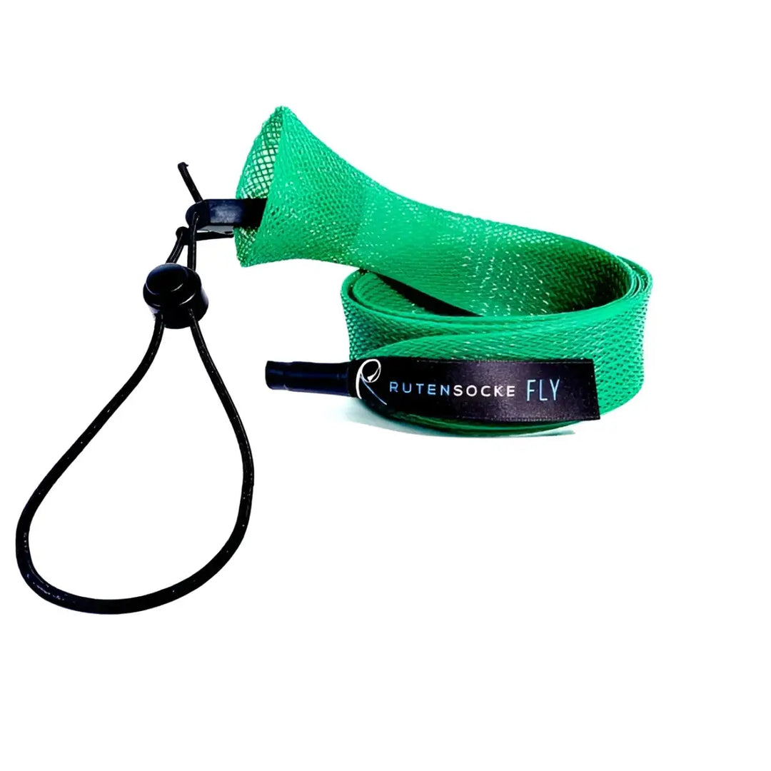 Rutensocke Fly L 2-Teiler (125cmx32mm Rutenschutz für 2(4)-tlg. Ruten bis 3,04m 10ft.) - Gruen