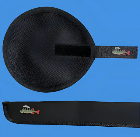 Ködersocke optional mit Zielfisch (18cm x 17cm in schwarz oder rot)