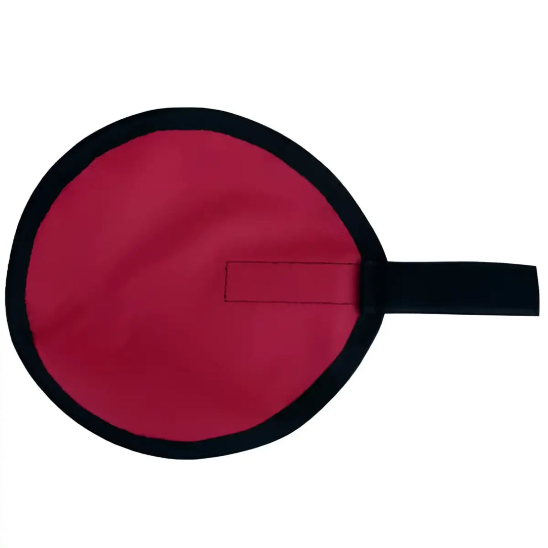 Rutensocke Köderschutz (Lure Wrap) 18cm x 17cm in schwarz und rot Rot