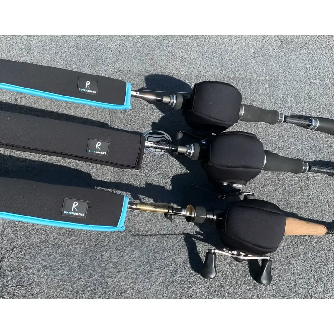 Rutensocke NEO Cast L 1 Teiler (180cm lang Premium Neopren Rutenschutz für Ruten bis 230cm)