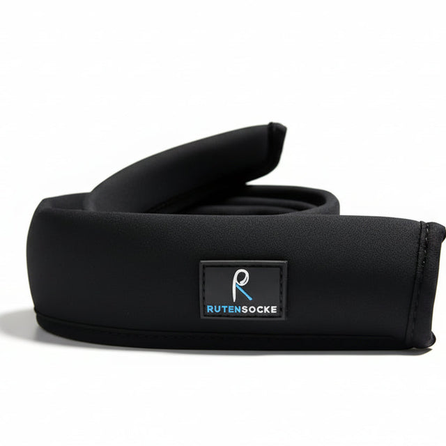 Rutensocke NEO Cast L 1-Teiler (180cm lang Premium Neopren Rutenschutz für Ruten bis 230cm) - Schwarz