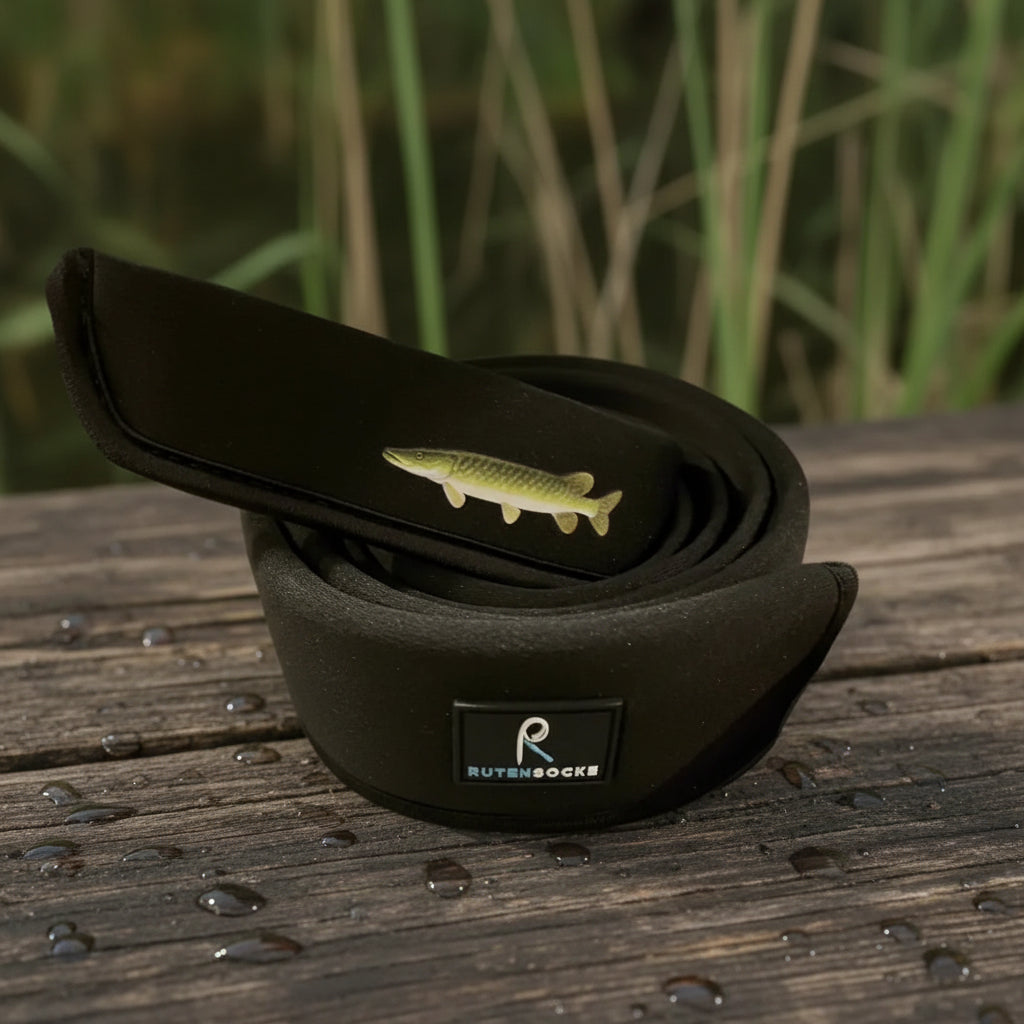 Rutensocke NEO Cast L 1-Teiler (180cm lang Premium Neopren Rutenschutz für Ruten bis 230cm)