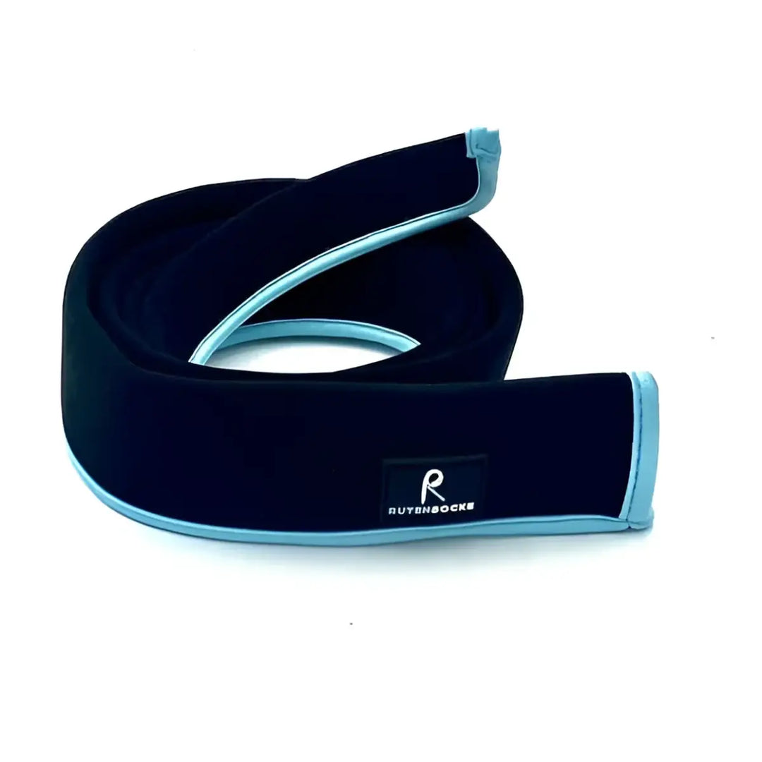 Rutensocke NEO Cast L 1 Teiler (180cm lang Premium Neopren Rutenschutz für Ruten bis 230cm) Blau Schwarz
