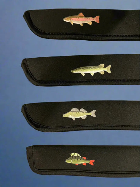 Rutensocke NEO Cast M 1-Teiler (160cm lang Premium Neopren Rutenschutz für Ruten bis 210cm)