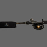 Rutensocke NEO CAST MS 1-Teiler Schmale Version (160cm lang Premium Neopren Rutenschutz für Ruten bis 210cm) - Schwarz