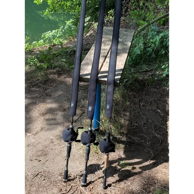 Rutensocke NEO Cast S 1-Teiler (140cm lang Premium Neopren Rutenschutz für Ruten bis 190cm)