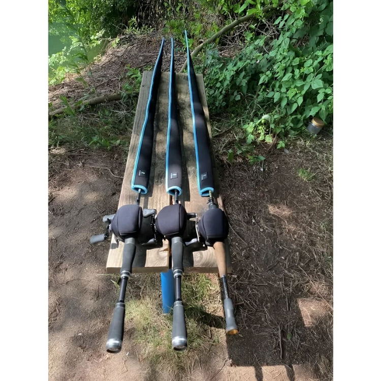 Rutensocke NEO Cast S 1-Teiler (140cm lang Premium Neopren Rutenschutz für Ruten bis 190cm)