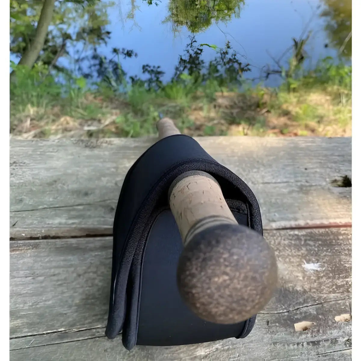 Rutensocke Rollentasche Fly L 3er Pack (Rollenschutz für Fliegenrollen Größe 11-13 / 12cm)