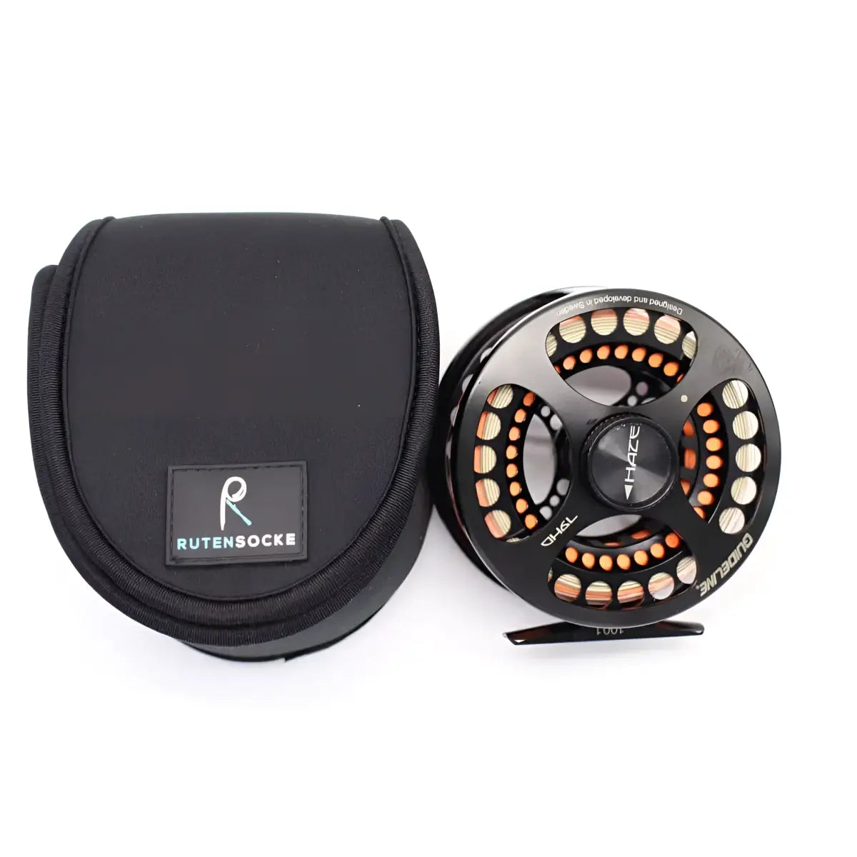 Rutensocke Rollentasche Fly L (Rollenschutz für Fliegenrollen Größe 11-13 / 12cm)