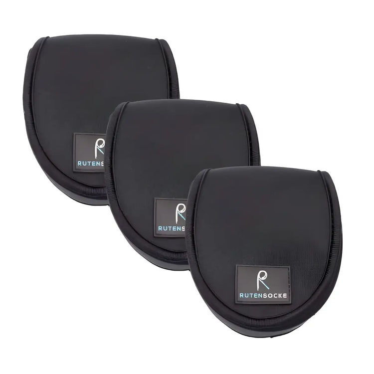 Rutensocke Rollentasche Fly S 3er Pack (Rollenschutz für Fliegenrollen Größe 5 7 / 10cm)