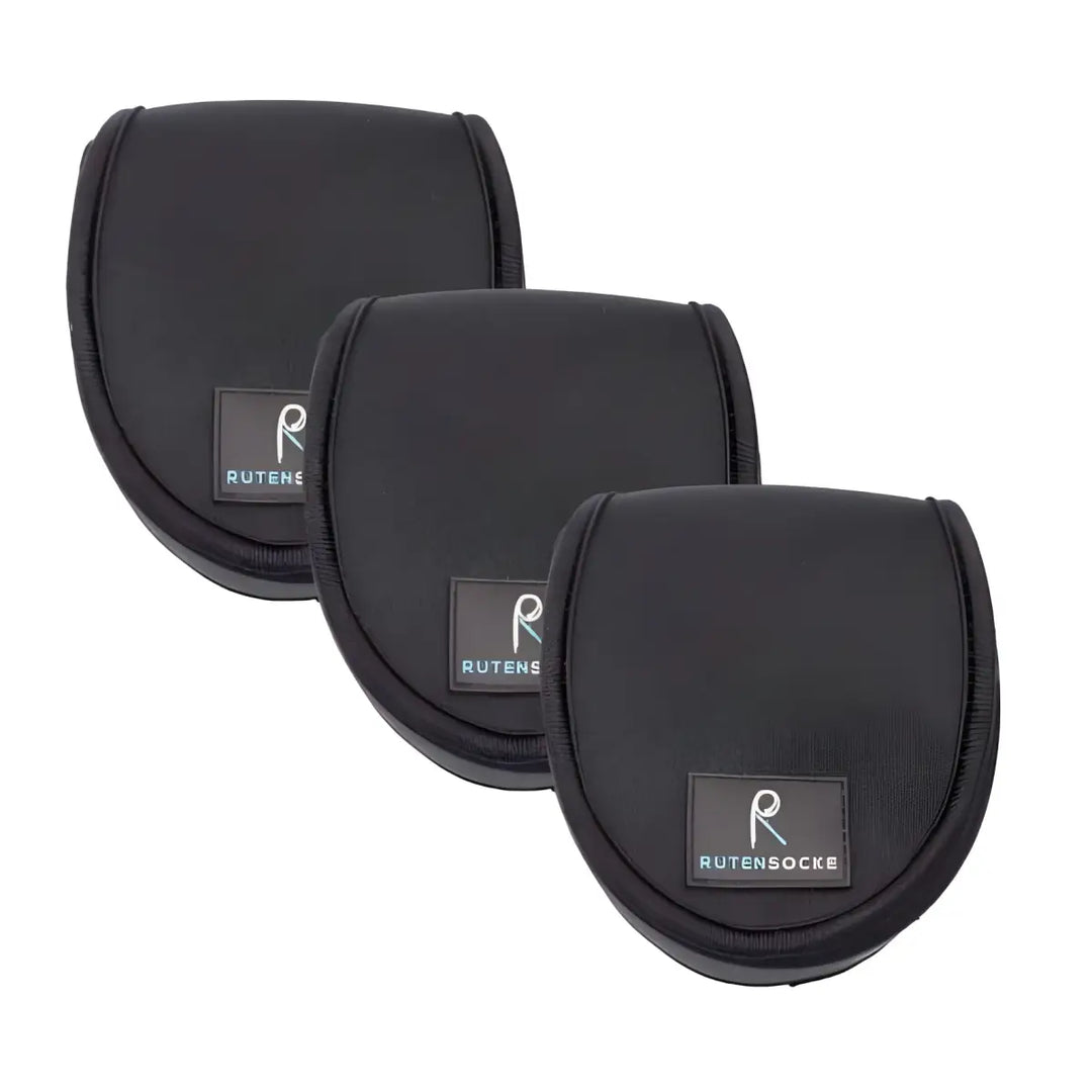 Rutensocke Rollentasche Fly S 3er Pack (Rollenschutz für Fliegenrollen Größe 5 7 / 10cm)