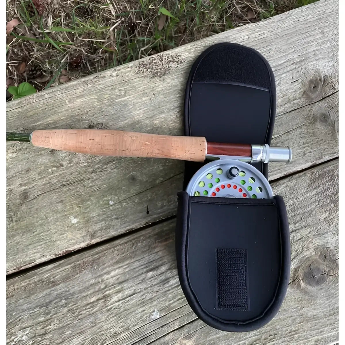 Rutensocke Rollentasche Fly S (Rollenschutz für Fliegenrollen Größe 5-7 / 10cm)