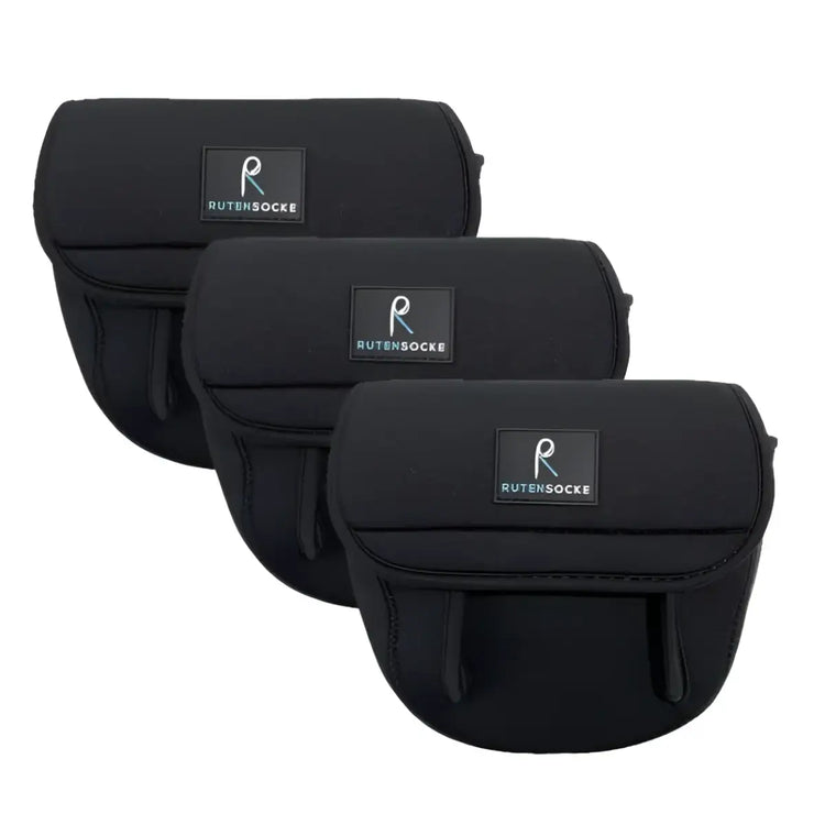 Rutensocke Rollentasche Spin XL 3er Sparpack (Rollenschutz für Stationärrollen von Größe 10000 18000)