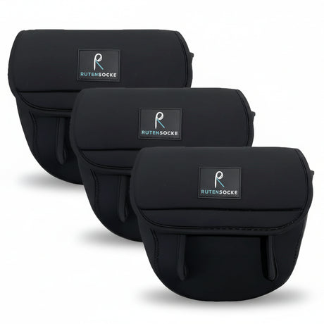 Rutensocke Rollentasche Spin XL 3er Sparpack (Rollenschutz für Stationärrollen von Größe 10000-18000)