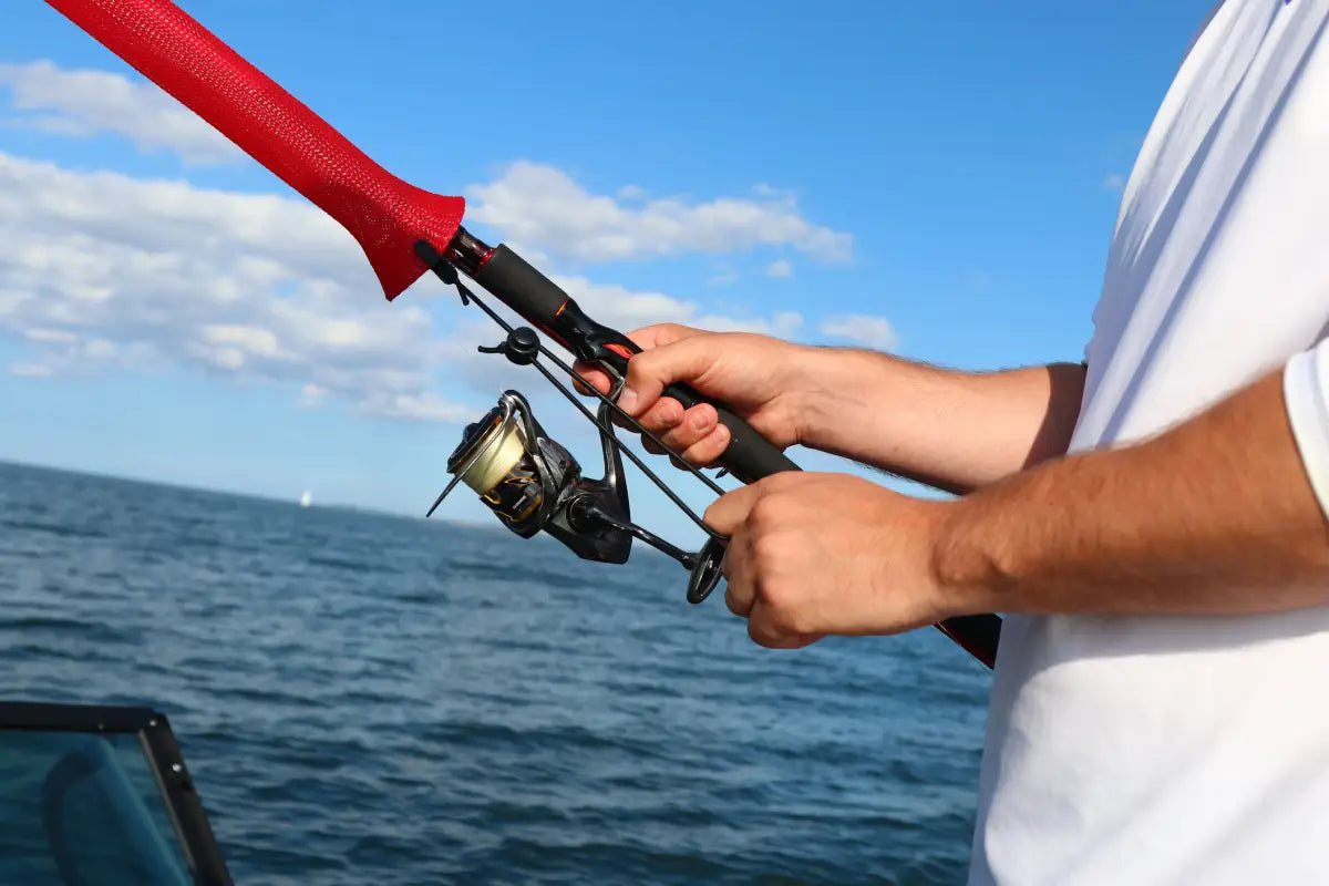 Rutensocke Spin L 2-Teiler (90cmx45mm Rutenschutz für 2-tlg. Ruten bis 270cm)