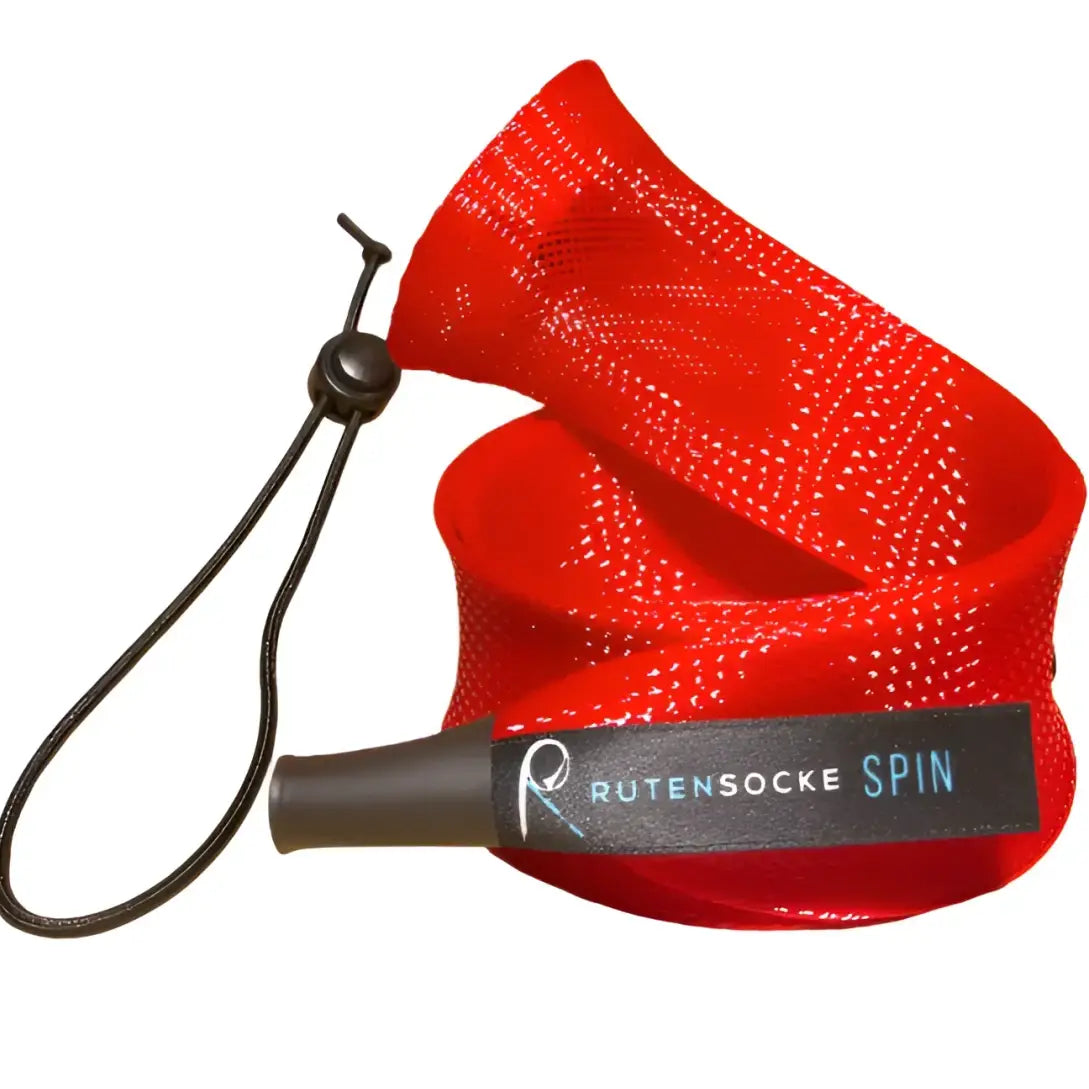 Rutensocke Spin L 2-Teiler (90cmx45mm Rutenschutz für 2-tlg. Ruten bis 270cm) - Rot