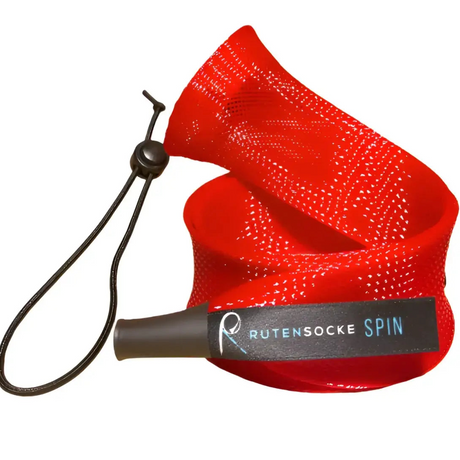 Rutensocke Spin L 2-Teiler (90cmx45mm Rutenschutz für 2-tlg. Ruten bis 270cm) - Rot