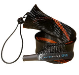 Rutensocke Spin M (170cmx45mm Rutenschutz für 1-tlg. Ruten bis 220cm) - Schwarz-Orange