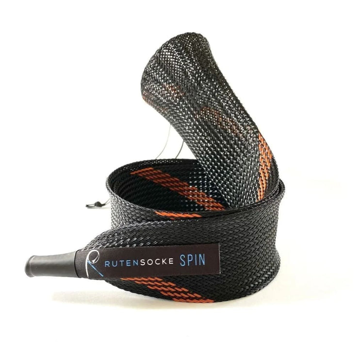 Rutensocke Spin M (170cmx45mm Rutenschutz für 1-tlg. Ruten bis 220cm) - Orange-Schwarz